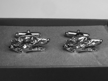 Load image into Gallery viewer, Greyhound Cufflinks