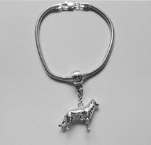 Load image into Gallery viewer, German Shepard Charm Bracelet