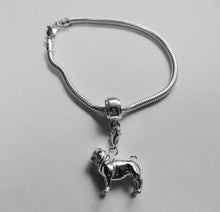 Load image into Gallery viewer, Pug Charm Bracelet