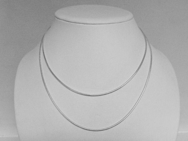 Elegant High Quality Silver Snake Chain - 18 inch  (16"also available)