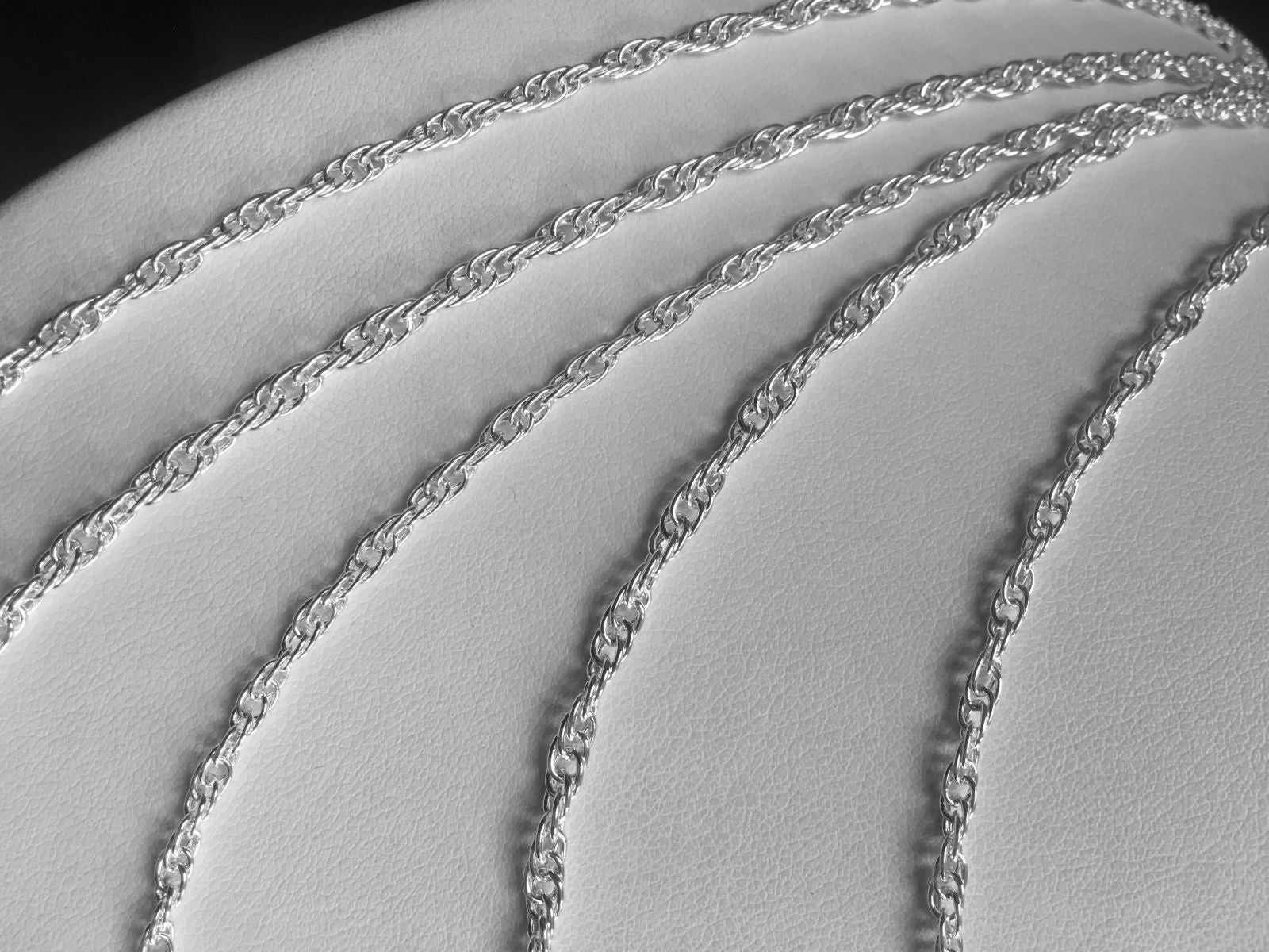 Stunning Sterling Silver Solid Rope Chain