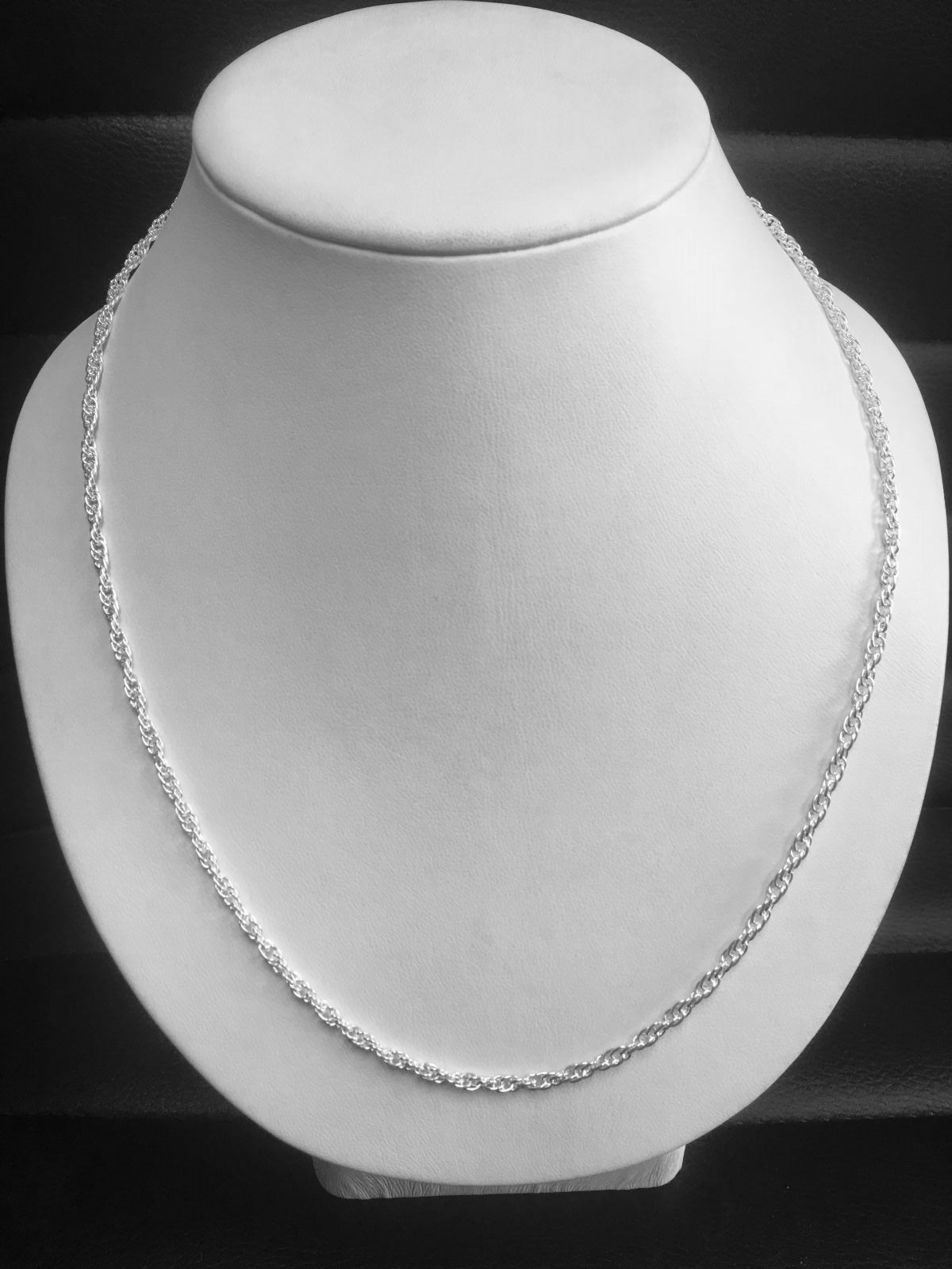 Stunning Sterling Silver Solid Rope Chain