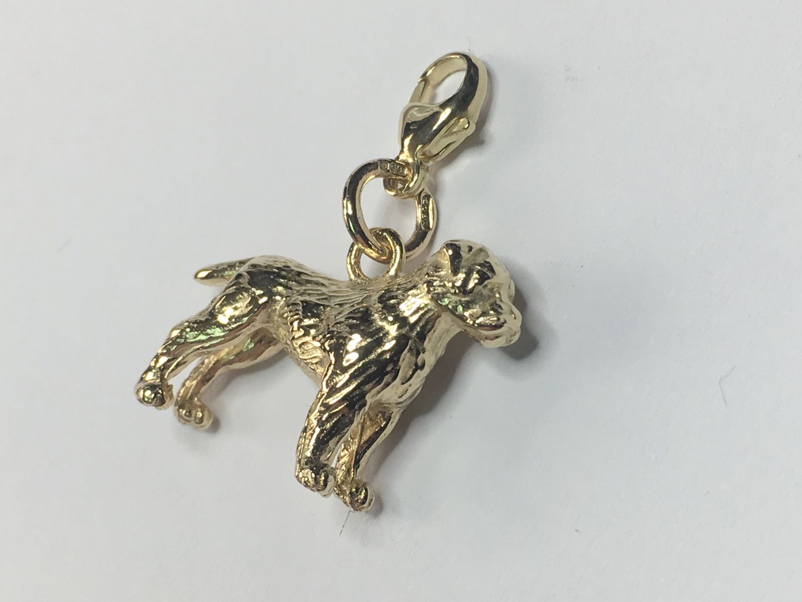 Border Terrier Charm 9ct Gold