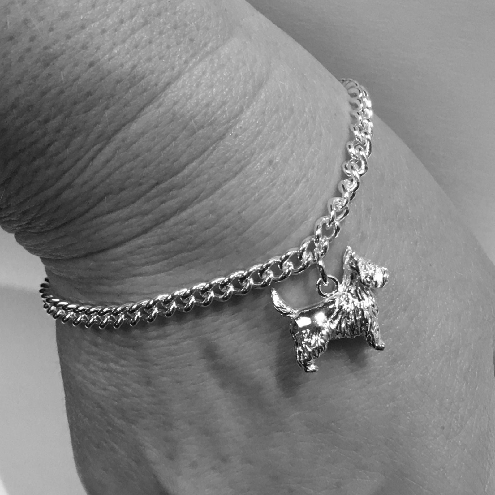 Curb Chain Silver Bracelet