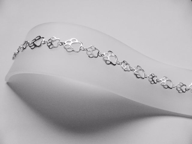 Paw Print Charm Bracelet