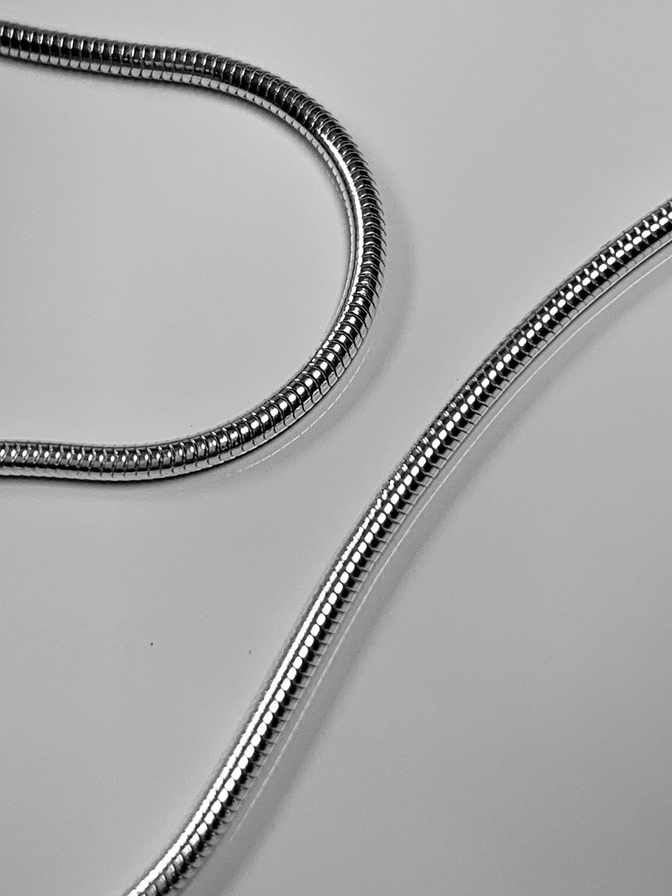 Elegant High Quality Silver Snake Chain - 18 inch  (16"also available)