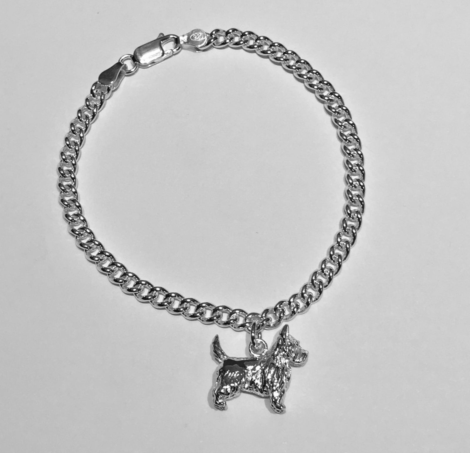 Curb Chain Silver Bracelet