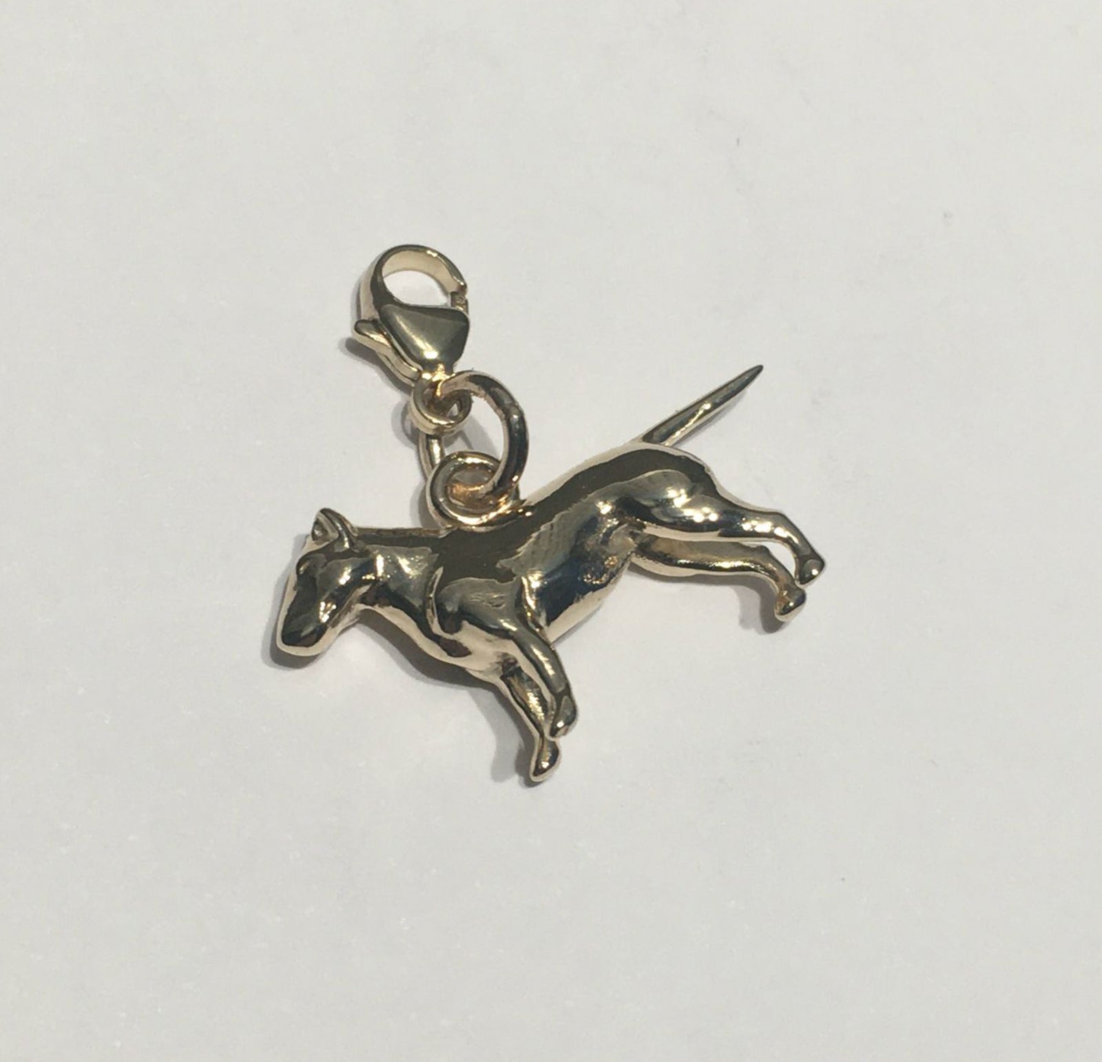 English Bull Terrier Charm 9ct Gold